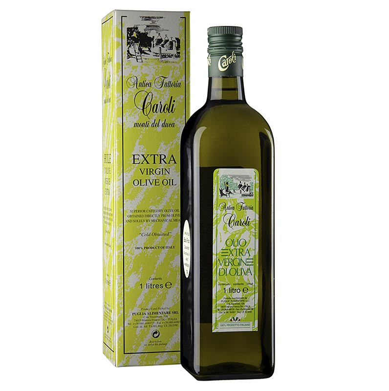 Azeite de oliva extra virgem, Caroli Antica Fattoria, 1 prensagem - 1 litro - Garrafa