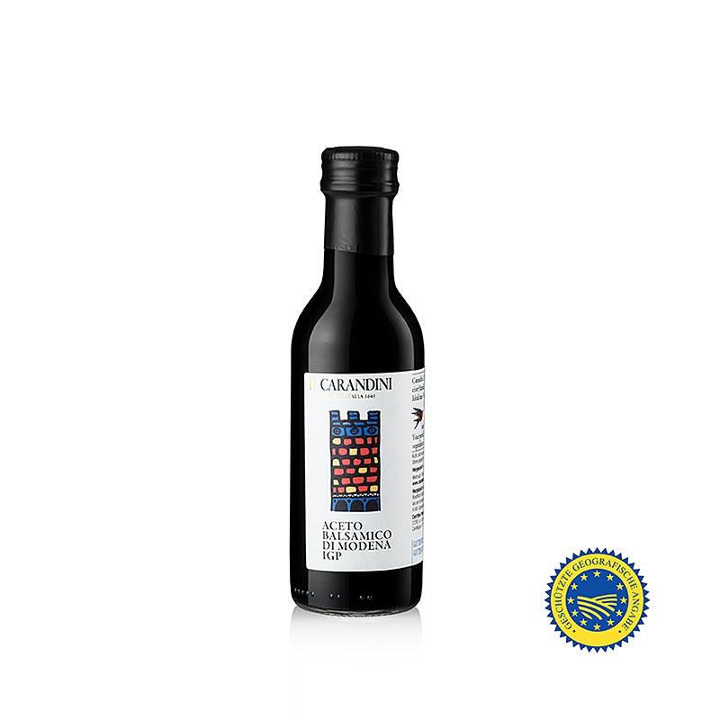 Aceto Balsamico Modena IGP, 6 mesos, Classico (castell de colors, antigament Ducale) - 250 ml - Ampolla