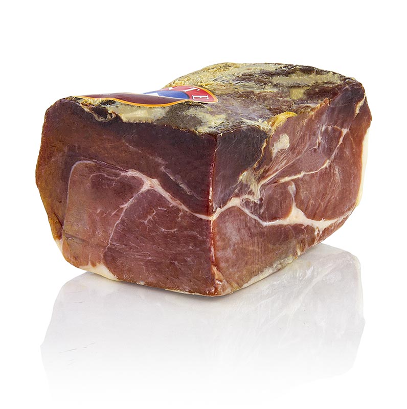 Prosciutto Serrano 1/4, almeno 12 mesi, pezzo disossato. gtS - circa 1.000 gr - vuoto