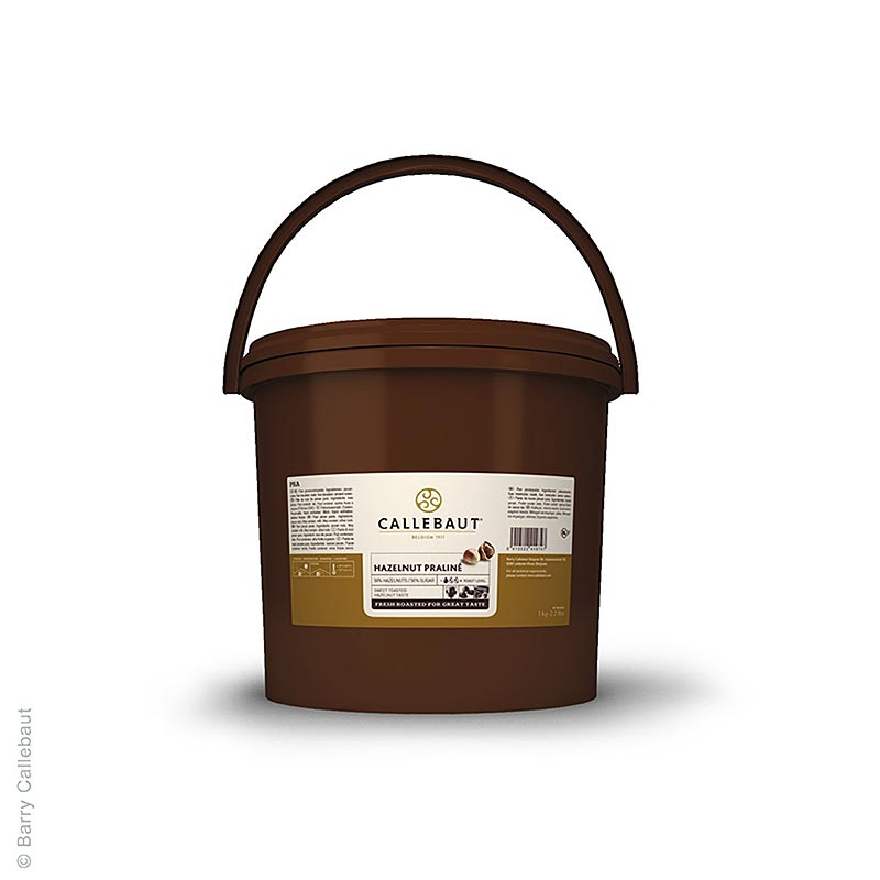 Massa pralinata alla nocciola 50%, zuccherata, Callebaut - 5 kg - Secchio