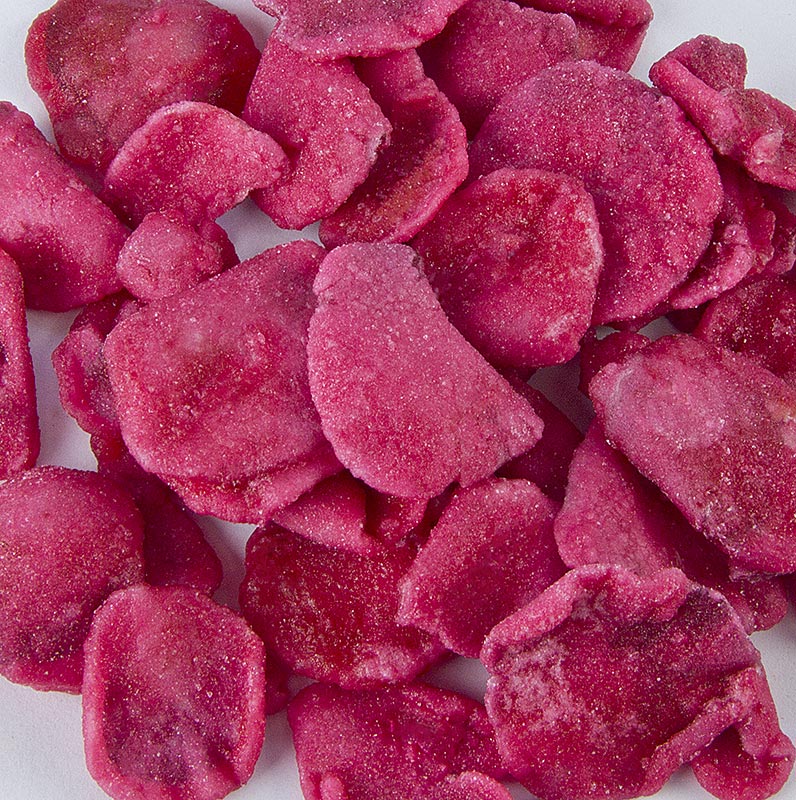 Petals de rosa reals, vermells, confitats, cristal·litzats, comestibles - 1 kg - Cartro