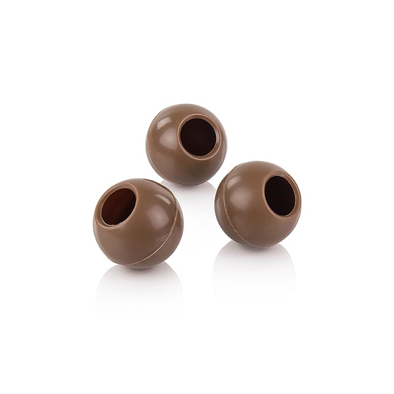 Palline cave al tartufo, cioccolato al latte, Ø 24 mm, Laderach - 1.336 kg, 567 pezzi - Cartone