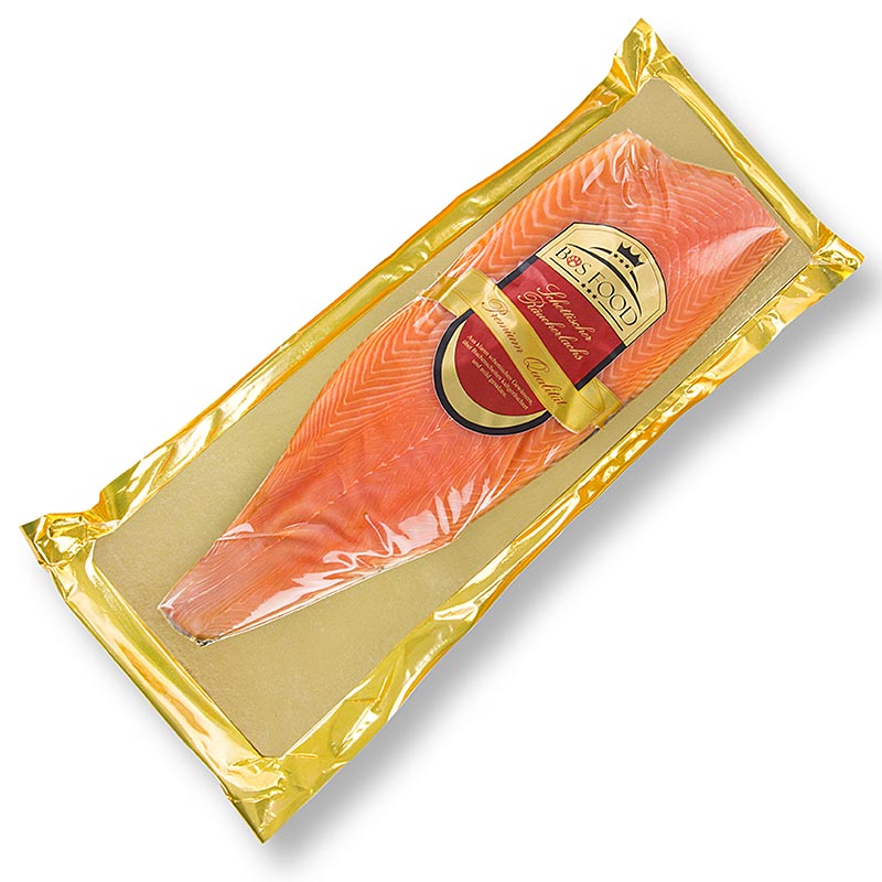 Salmon ahumado escoces, entero, sin cortar - aproximadamente 1,3 kg - vacio