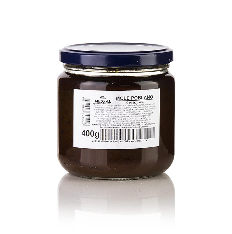 Mole Poblano, salce me cokollate meksikane, pikante - 400 gr - Xhami