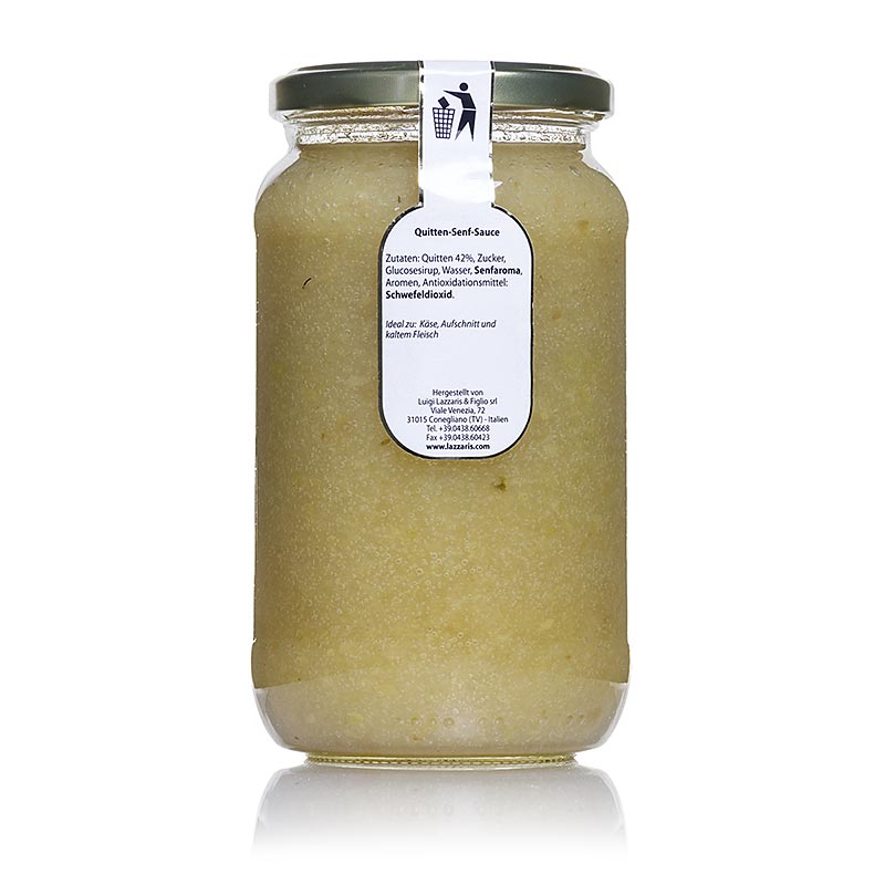 Salsa alla senape di mele cotogne Lazzaris, alla ticinese - 650 g - Bicchiere