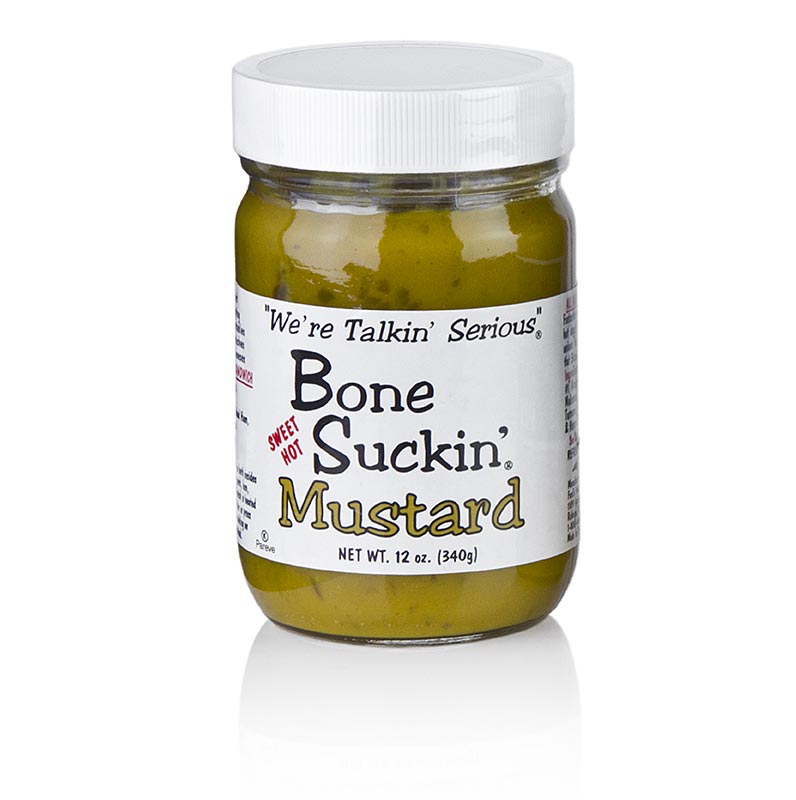 Mostarda Bone Suckin` Doce e Quente, Mostarda para Churrasco, Ford`s Food - 325ml - Vidro