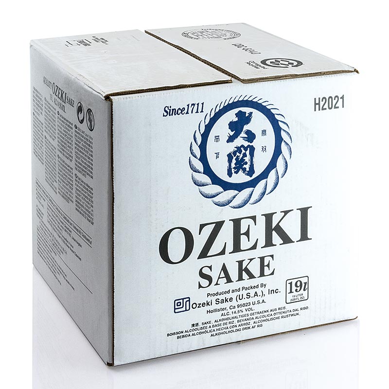 Ozeki Sake, 14,5 tilavuusprosenttia. - 19 litraa - Laukku laatikossa