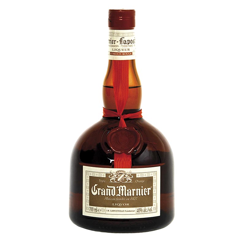 Grand Marnier, Lapostolle, raudh slaufa, 40% vol. - 700ml - Flaska