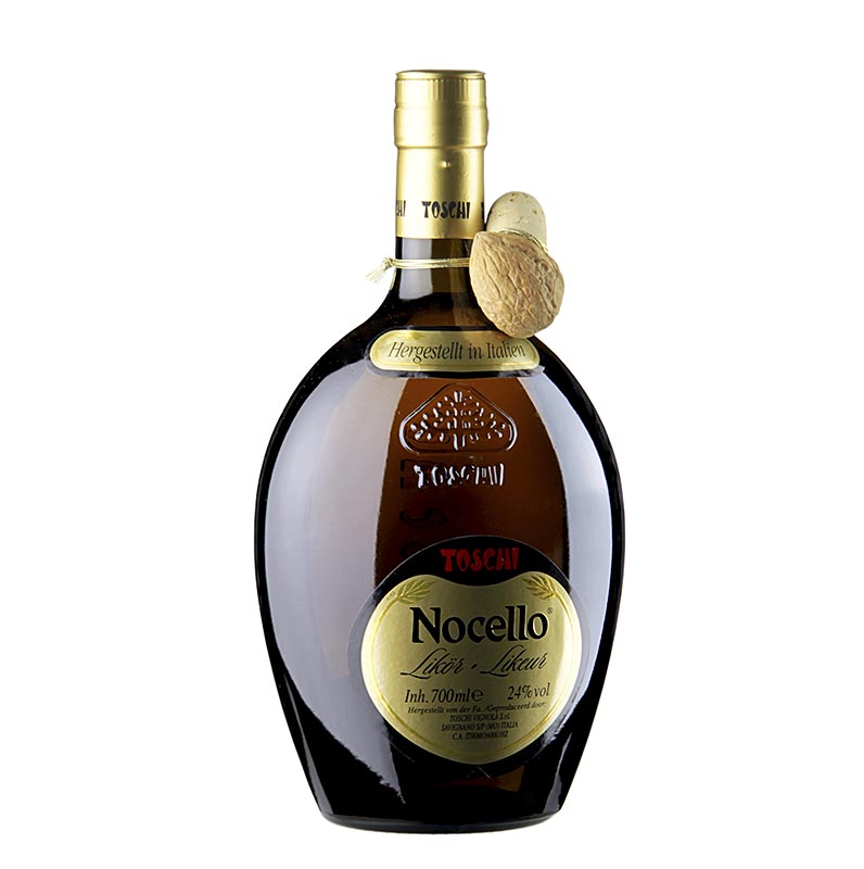 Nocello, licor com aroma de nozes e avela, 24% vol., Toschi - 700ml - Garrafa