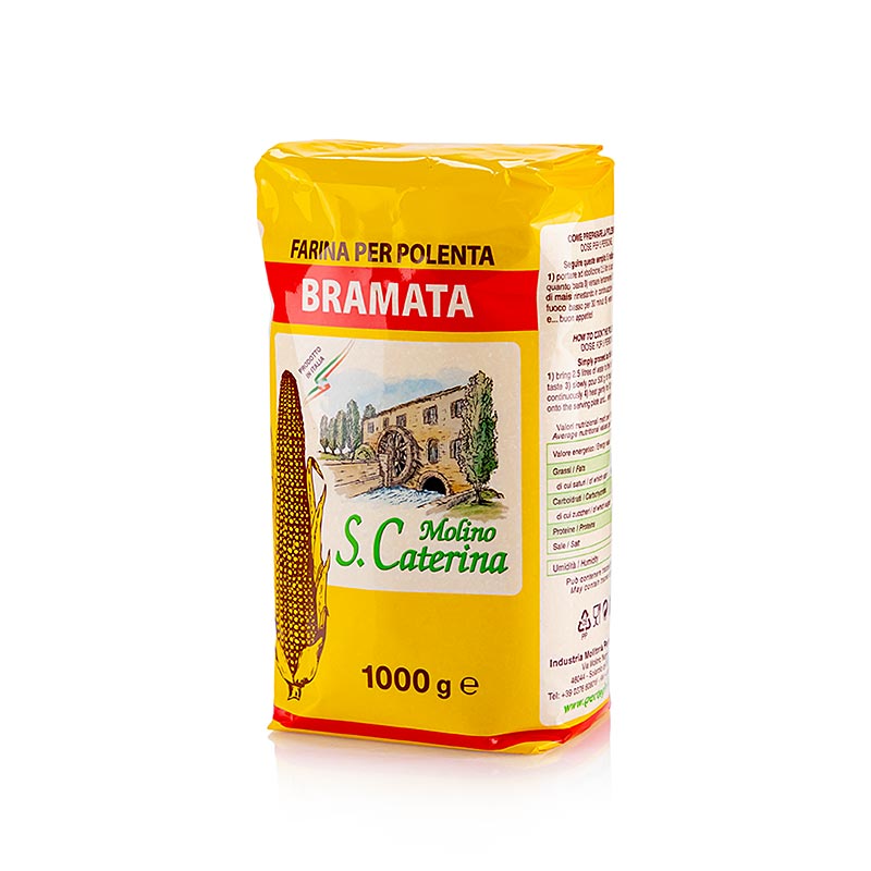 Polenta - Bramata, majsgryn, medelfin - 1 kg - Vaska