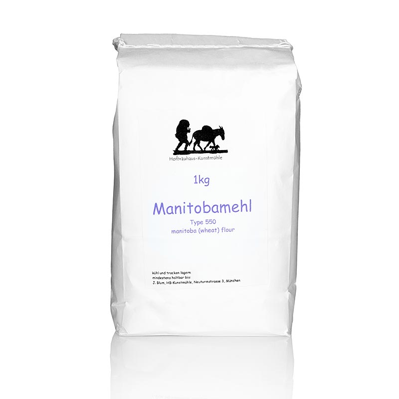 Harina de Manitoba, de trigo elite - 1 kg - bolsa