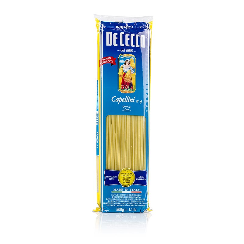 De Cecco Capellini, No.9 - 500g - Bolsa