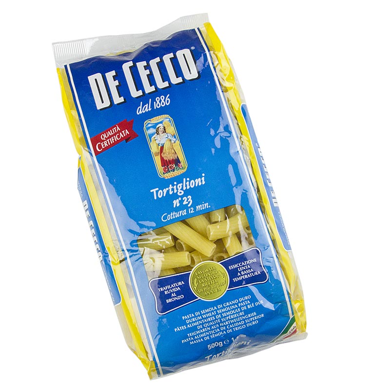 De Cecco Tortiglioni, n. 23 - 500 gramos - Bolsa