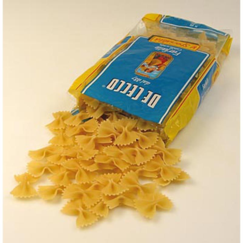 De Cecco Farfalle, n. 93 - 12 kg, 24 x 500 g - Cartulina