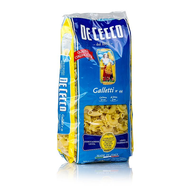 De Cecco Galletti, n. 44 - 500 gramos - Bolsa