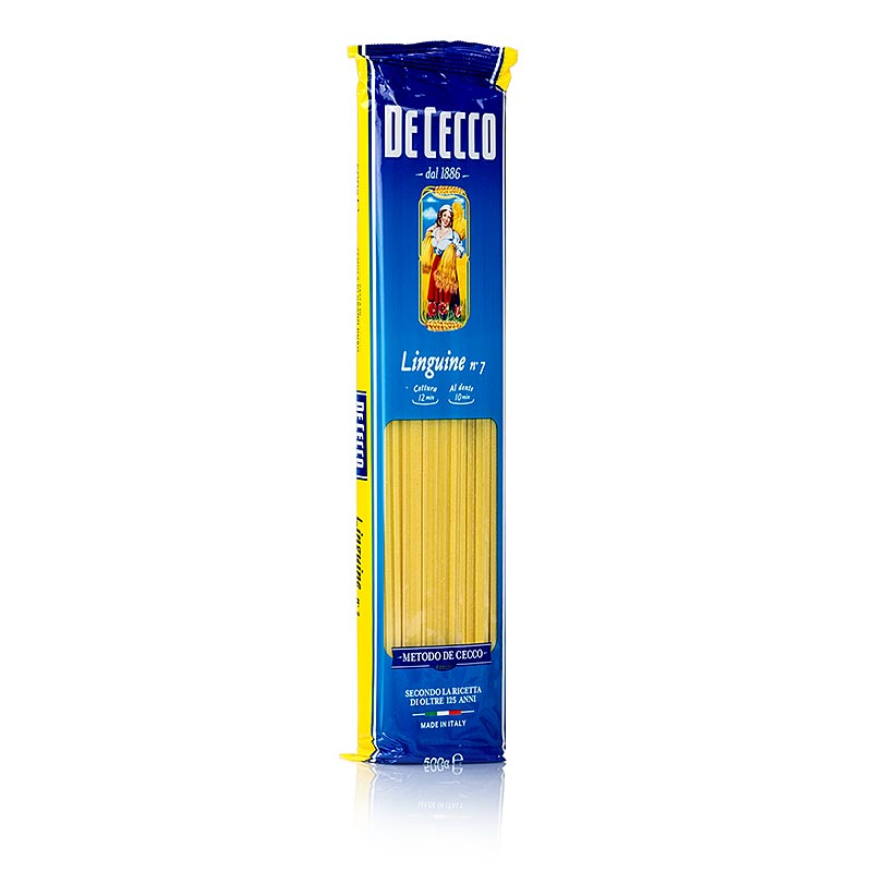 Linguine De Cecco, n. 7 - 500 gramos - Bolsa