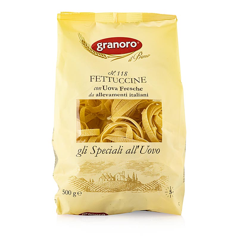 Granoro Fettuccine med agg, breda nudelbon, nr 118 - 500 g - Kartong