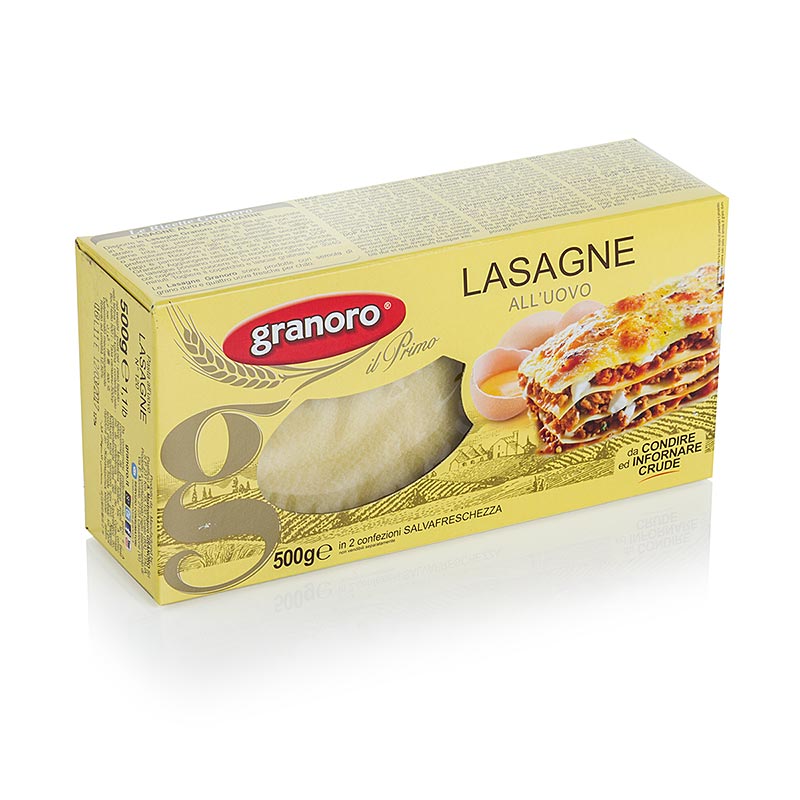 Granoro lasagne munalla, 82 x 60 x 1 mm, nro 120 - 500g - Laukku