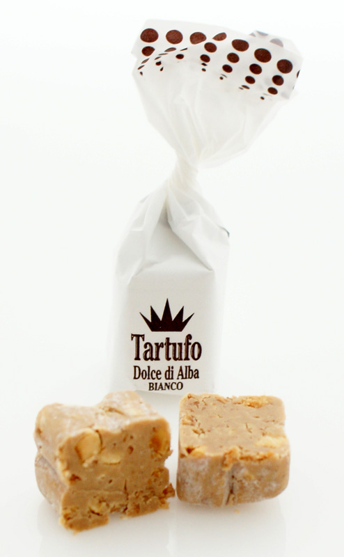 Bombones de trufa de Tartuflanghe Tartufo Dolce di Alba BIANCO chocolate blanco un 14g - 1 kg - bolsa