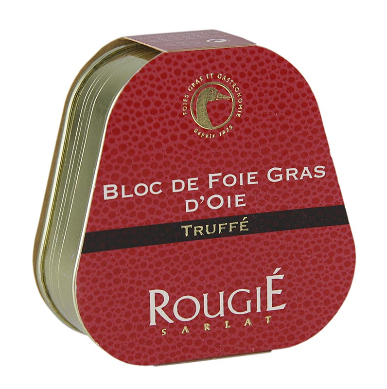 Bloco de foie gras de ganso, 3% de trufa, foie gras, trapezio, rougie - 75g - pode