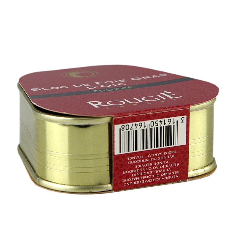 Bloco de foie gras de ganso, 3% de trufa, foie gras, trapezio, rougie - 75g - pode