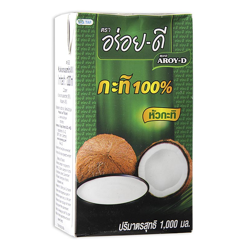 Llet de coco, Aroy-D - 1 litre - Tetra pack