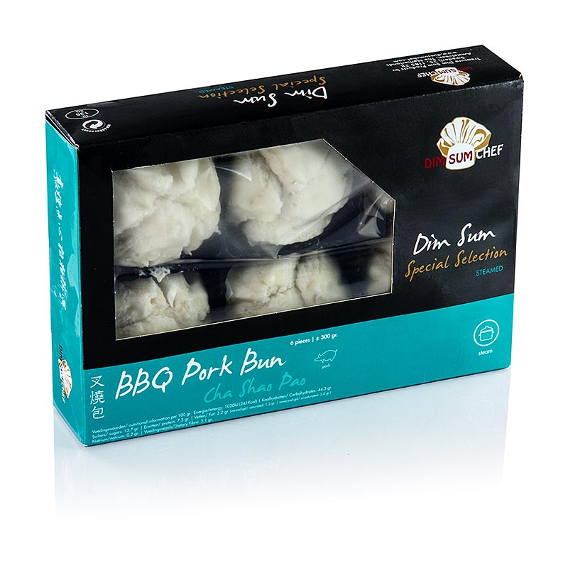 Cha Shao Pao - gnocchi con carne di maiale - 300 g, 6 x 50 g - pacchetto