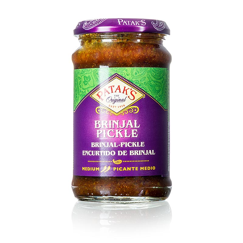 Brinjal eggaldin surum gurkum, midhlungs, Patak`s - 312g - Gler