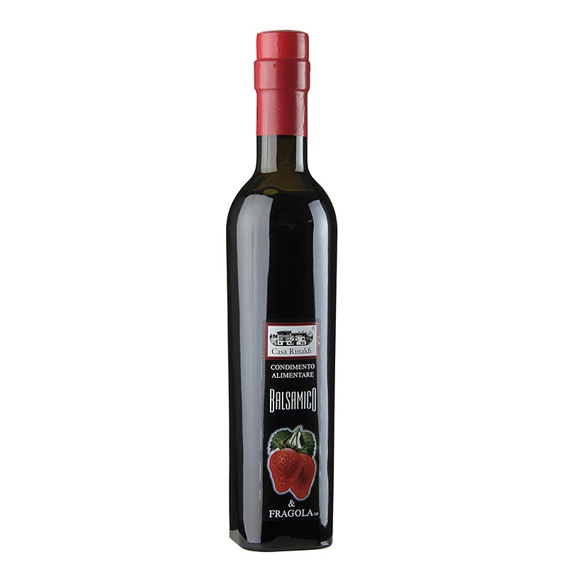 Aceto Balsamico mauste mansikoilla, 6 % happoa, Casa Rinaldi - 250 ml - Pullo