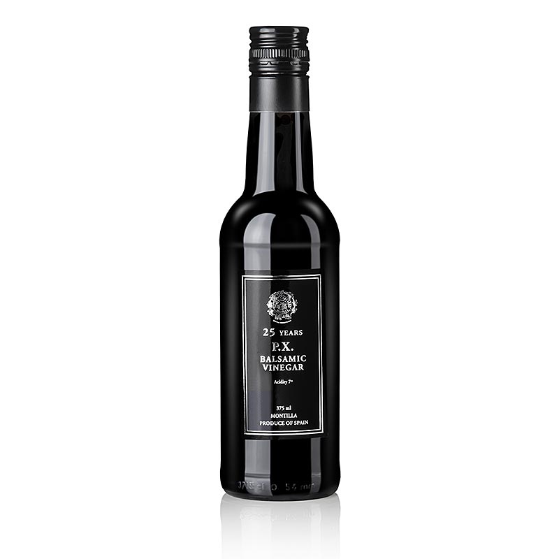 PX- vinagre balsamic de Pedro Ximenez Sherry, 25 anys, solera, 7% d`acidesa - 375 ml - Ampolla