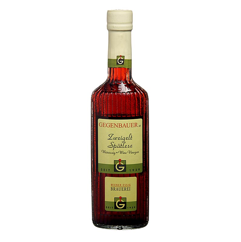 Vinagre de vinho Gegenbauer Zweigelt Spatlese, 5% de acido - 250ml - Garrafa