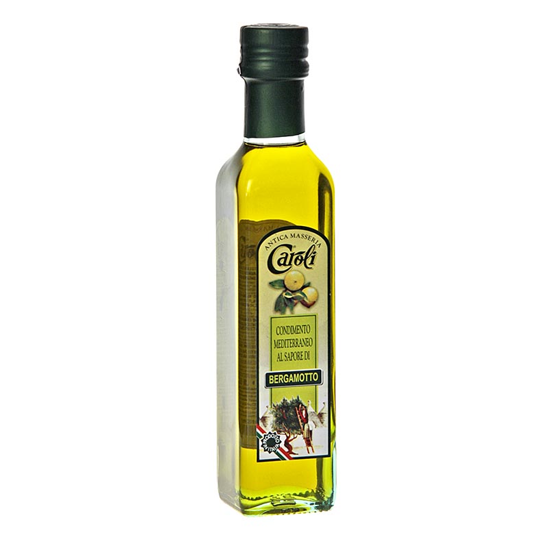 Vaj ulliri ekstra i virgjer, Caroli i aromatizuar me bergamot - 250 ml - Shishe