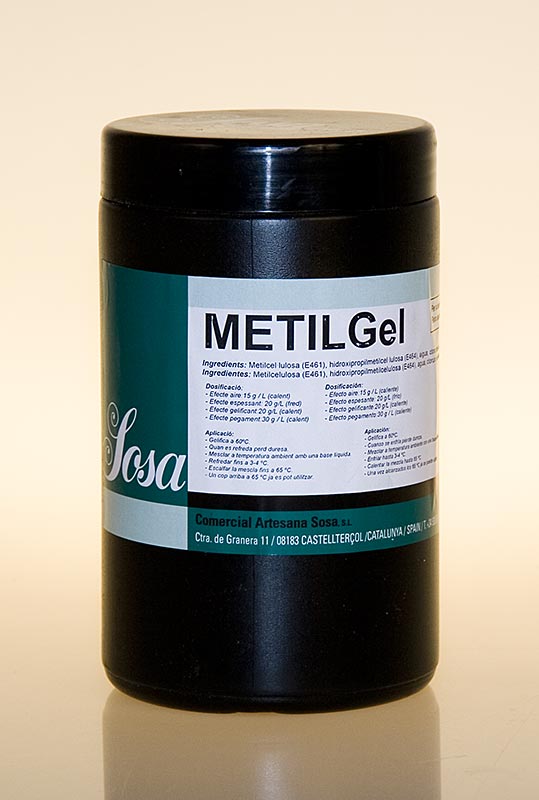 Metilgel Metilcel·lulosa, Texturitzant, Sosa, E461 - 300 g - PE pot