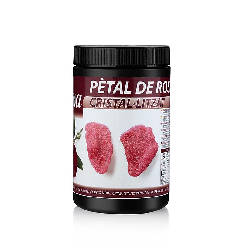 Petals de rosa cristal·litzats de Sosa, vermells - 300 g - PE pot