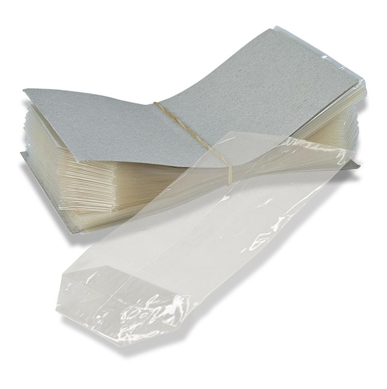 Sacchetto a fondo incrociato in cellophane, teso, 9,5 x 16 cm - 100 pezzi - Cartone