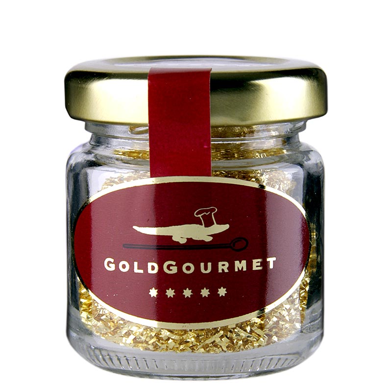 Guld - filament guldtradar, fina, 22 karat, E 175 - 0,3 g - Glas