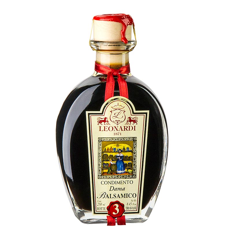 Leonardi - Condimento Balsamico Dama, 3 anni L090 - 250 ml - Bottiglia