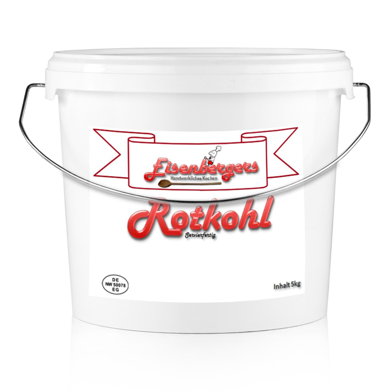 Kubis merah Eisenberger, dengan apel, lemak babi, dan bawang bombay, musim dingin - 5kg - ember