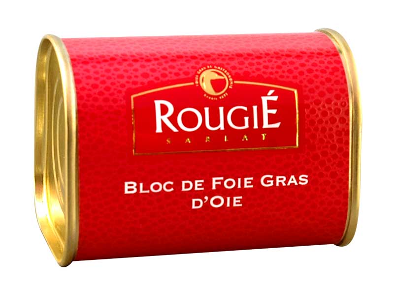 Bloc de foie gras, foie gras, trapezi, semiconservat, rougie - 145 g - llauna