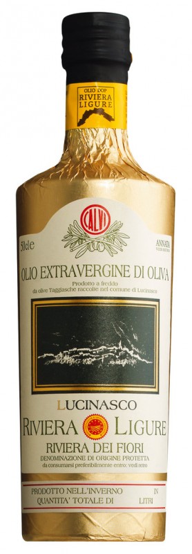 Olio extra virgin Lucinasco, extra virgin olifuolia Riviera Ligure DOP, Calvi - 500ml - Flaska