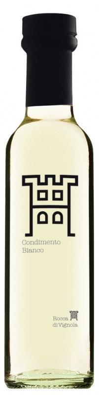 Condimento all`aceto balsamico bianco biologico, Condimento Balsamico Bianco Biologico, Rocca di Vignola - 250 ml - Bottiglia