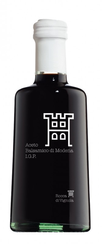 Vinagre balsamic, envellit durant 6 mesos, Aceto Balsamico di Modena IGP- Premium 1.0, blanc, Rocca di Vignola - 250 ml - Ampolla