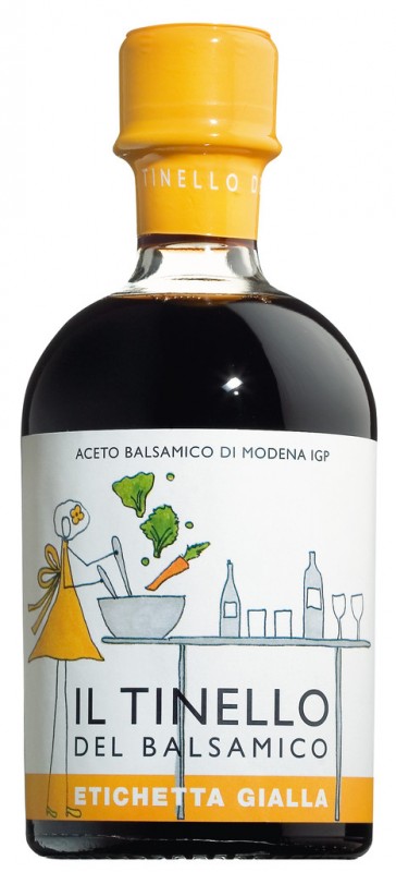 Aceto Balsamico di Modena IGP Il Tinello, giallo, balsamicoeddik, ung, i gaveeske, Il Borgo del Balsamico - 250 ml - Flaske