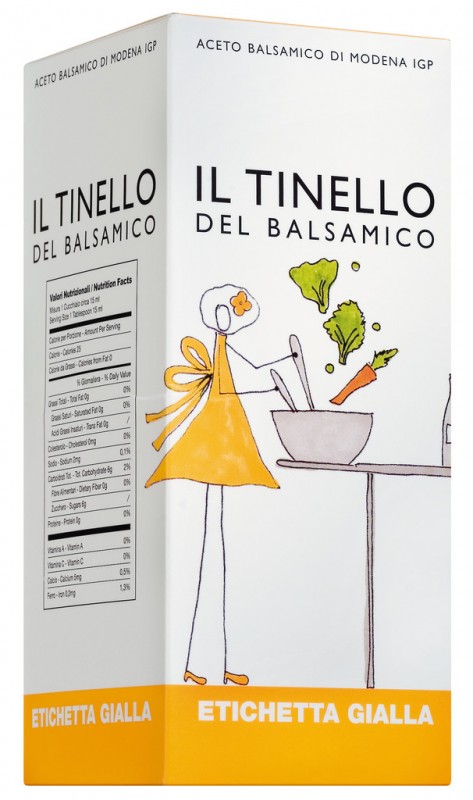 Aceto Balsamico di Modena IGP Il Tinello, giallo, balsamicoeddik, ung, i gaveeske, Il Borgo del Balsamico - 250 ml - Flaske