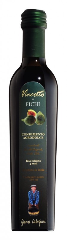 Vincotto ai fichi, mosto d`uva conservato con fichi, calogiuri - 250 ml - Bottiglia