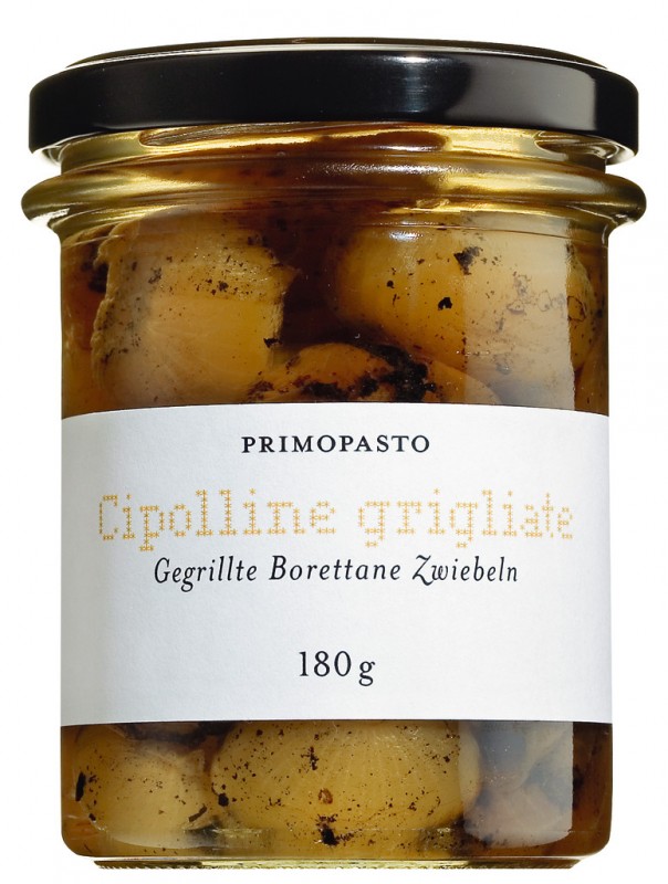 Cipolle alla griglia, bawang Borettane, panggang, primopasto - 180g - kaca