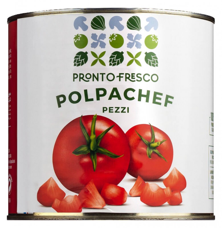 Polpachef pezzi, tomato concasse, Greci Prontofresco - 2,500g - boleh