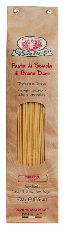 Chitarra, durumhvete semulegrynpasta, Rustichella - 500 g - pakke