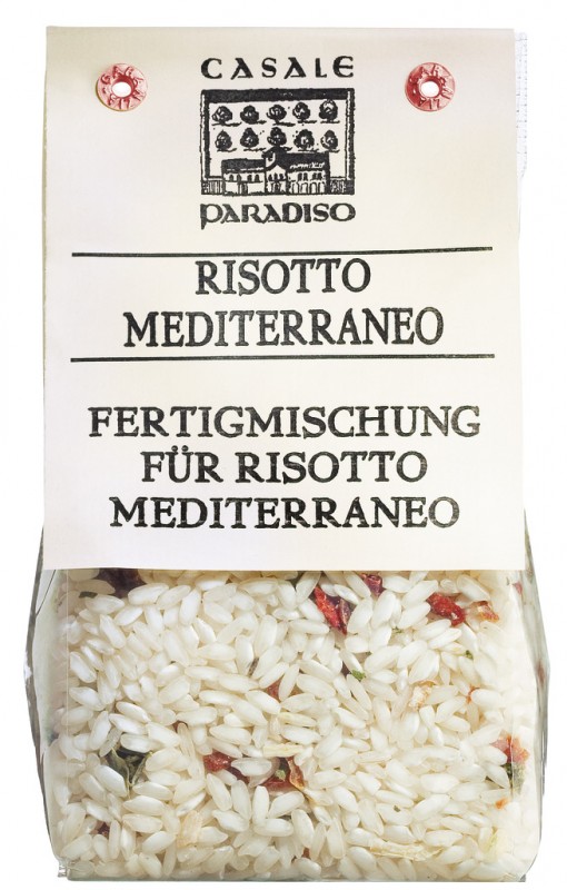 Risoto mediterraneo, risoto com legumes, Casale Paradiso - 300g - pacote