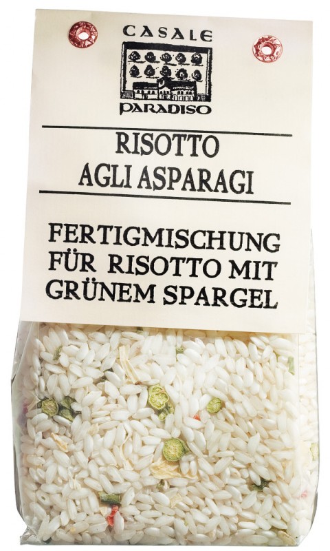 Risotto agli asparagi, risotto med groenn asparges, Casale Paradiso - 300 g - pakke